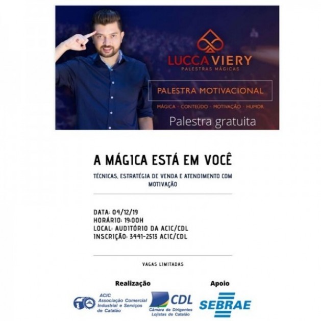 Uma palestra para empresário e toda sua equipe com Lucca Viery