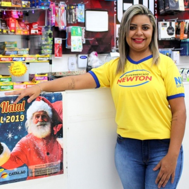 Supermercado Newton, participa da promoção de Natal ACIC/CDL 2019