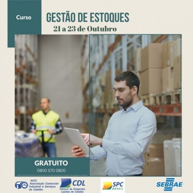 Curso gratuito - gestão de estoques 