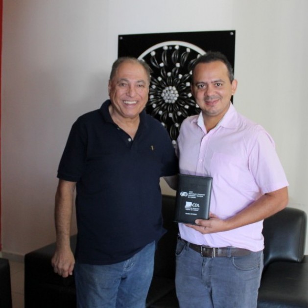 Visita do Presidente da Câmara de vereadores  Helson Barbosa (Caçula) a sede da ACIC/CDL