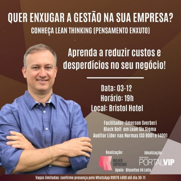 Palestra : Quer enxugar a gestão na sua empresa?