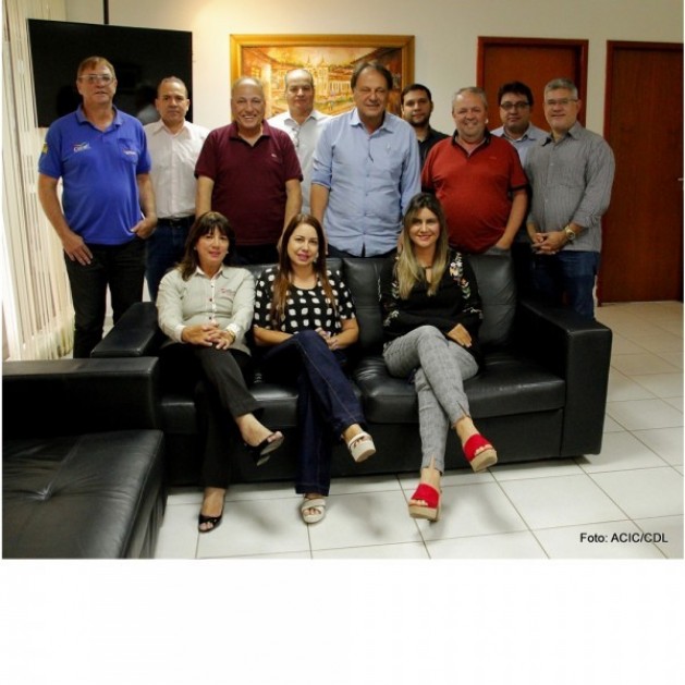 Diretoria da ACIC/CDL, participa de reunião com prefeito Dr. Adib Elias